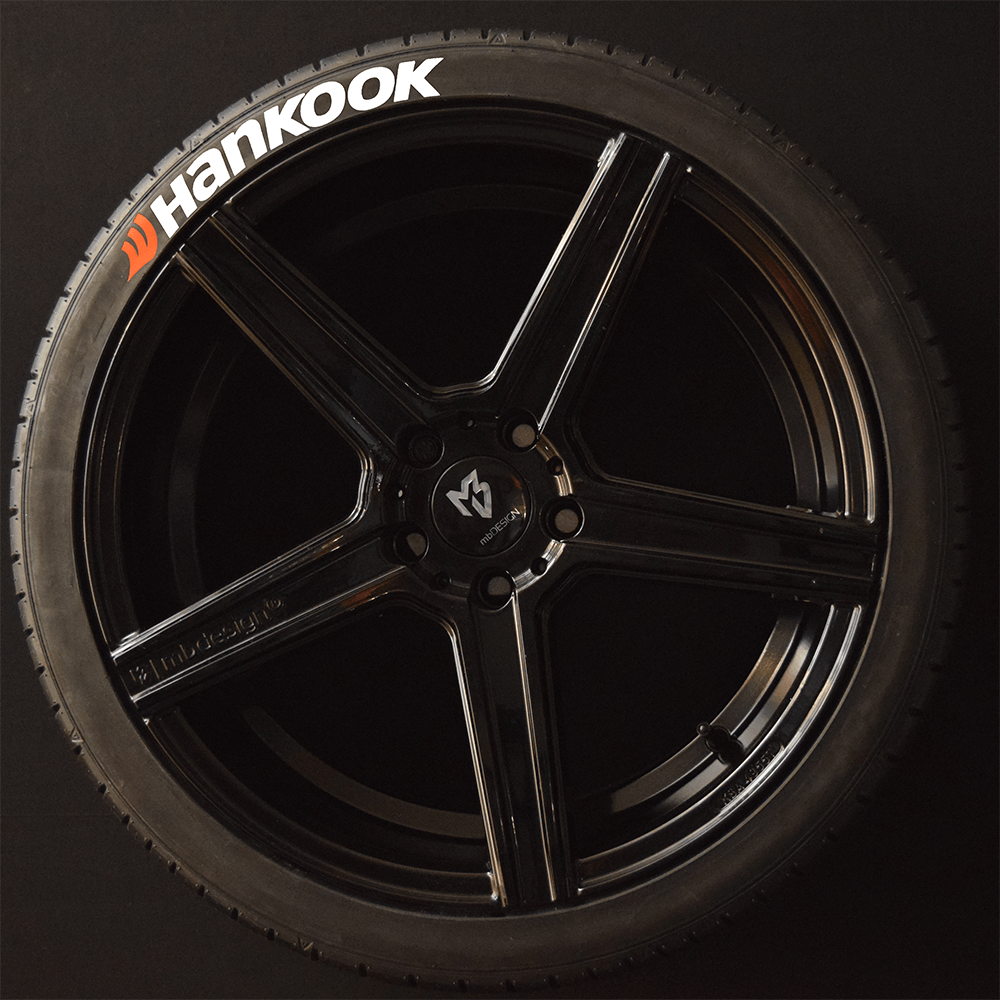 Hankook Reifenschrift 1x Schrift Weiß